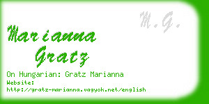 marianna gratz business card